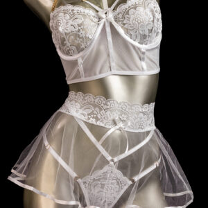 Conjunto encaje blanco