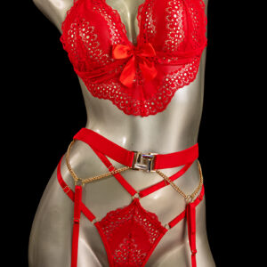 Conjunto liguero moños