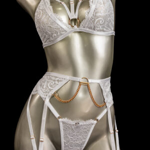 Conjunto liguero blanco